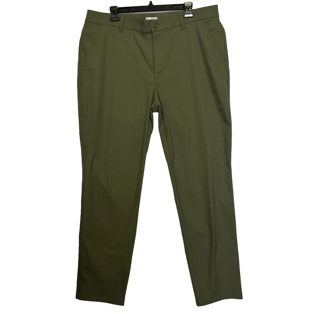32 Degrees Cool Mens Stretch Performance 5‎ Pocket 38x34 (37x34) Green